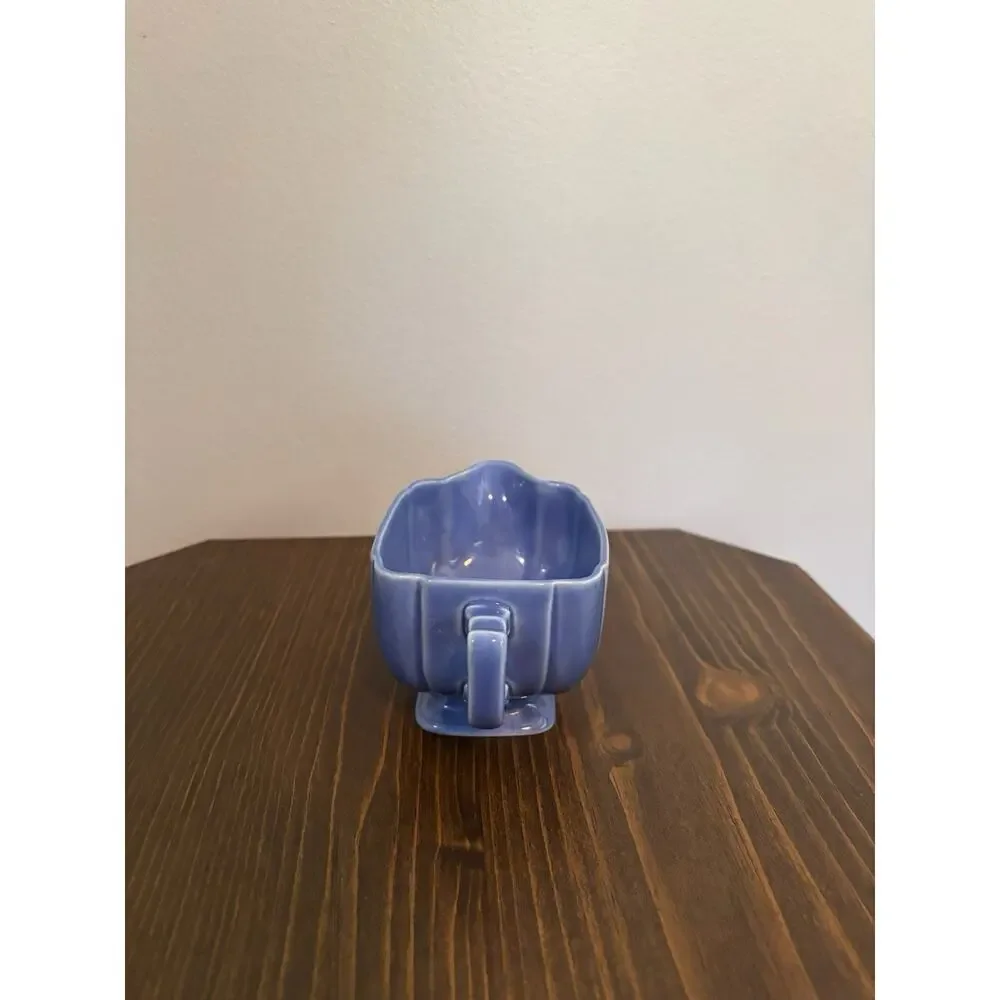 Vintage Homer Laughlin Riviera Harlequin Blue Creamer